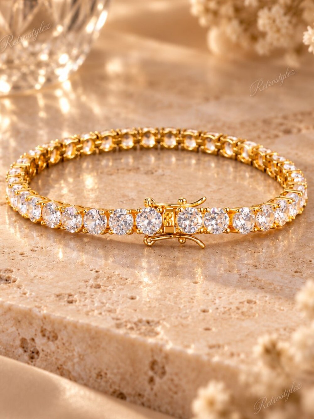 14K Gold 2ct Diamond Womens Tennis Bracelet Ladies 14 Karat Silver Jewelry 7" 8"